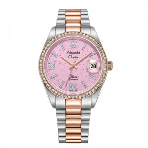 Alexandre Christie AC 5015 Silver Rosegold Pink LDBTRPN